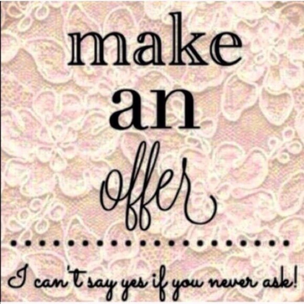 Reasonable offers accepted